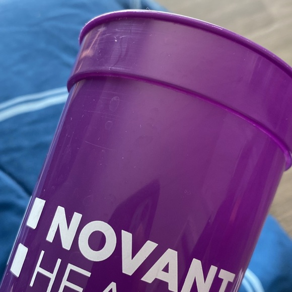 Novant Health purple plastic cup - Picture 8 of 17